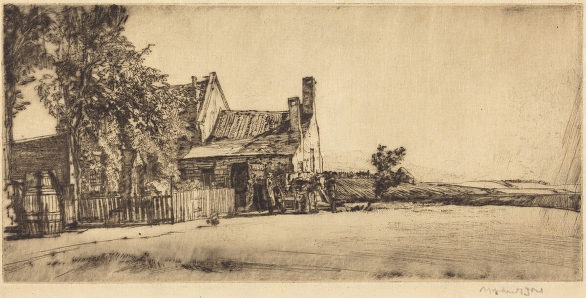 Yorkshire Smithy by Muirhead Bone