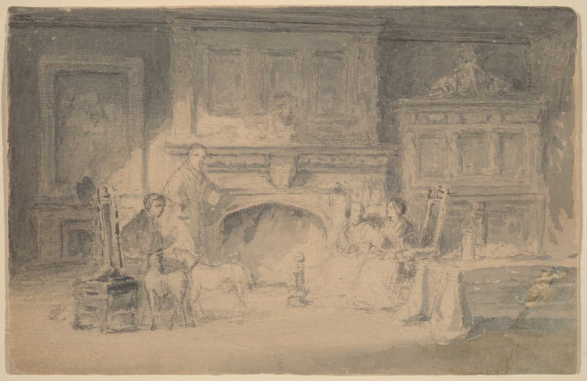 Study for "The Bailey Family" by Robert Walter Weir