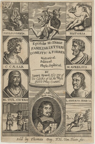 Title Page to Epistolae Hoephanae, by James Howel