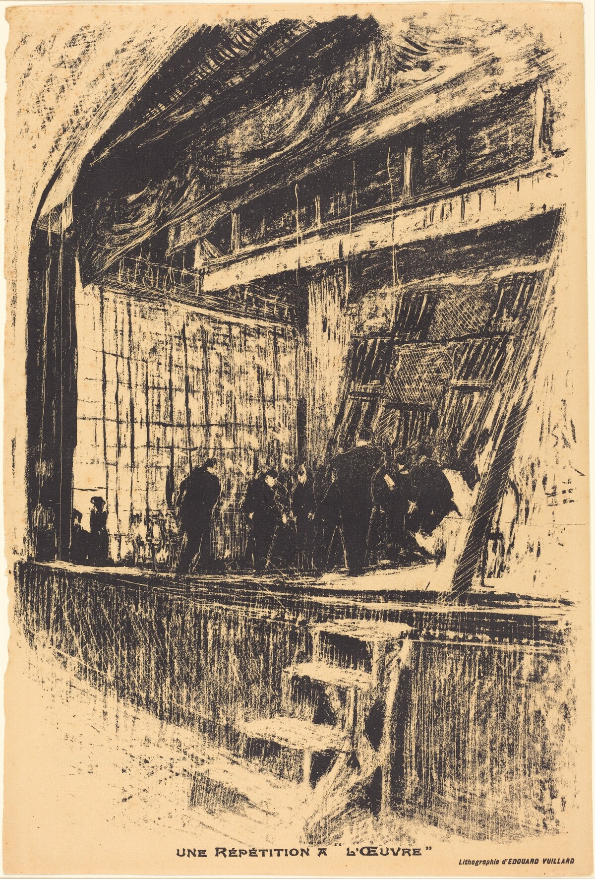 Une répétition à L'Oeuvre, Program for L'Oasis by Edouard Vuillard
