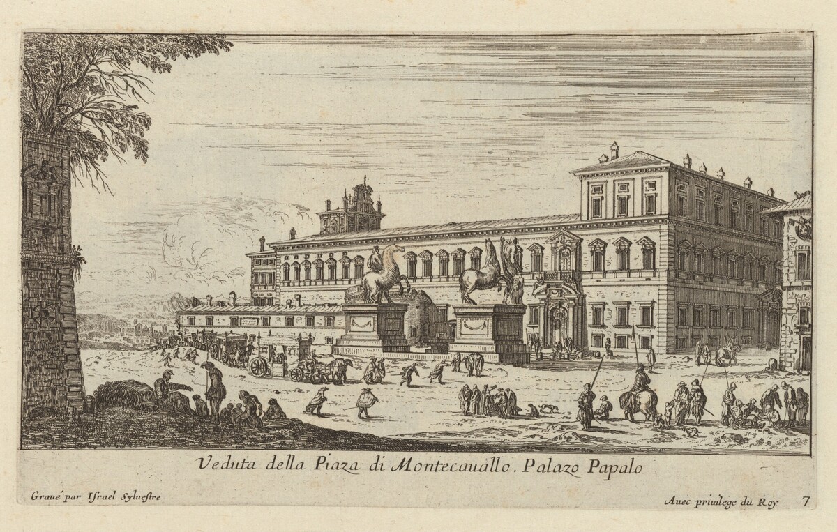 Veduta della Piaza di Montecavallo by Israël Silvestre