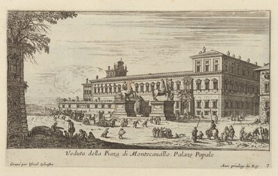 Veduta della Piaza di Montecavallo
