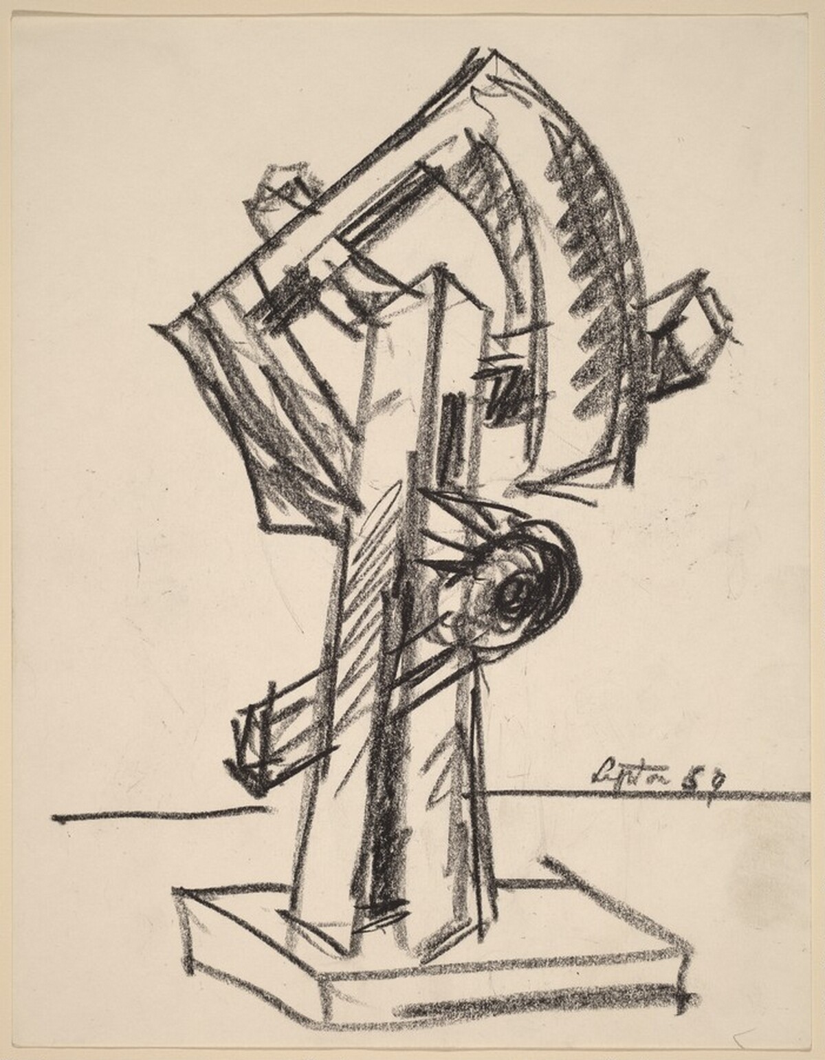 Study for "Sentinel" by Seymour Lipton