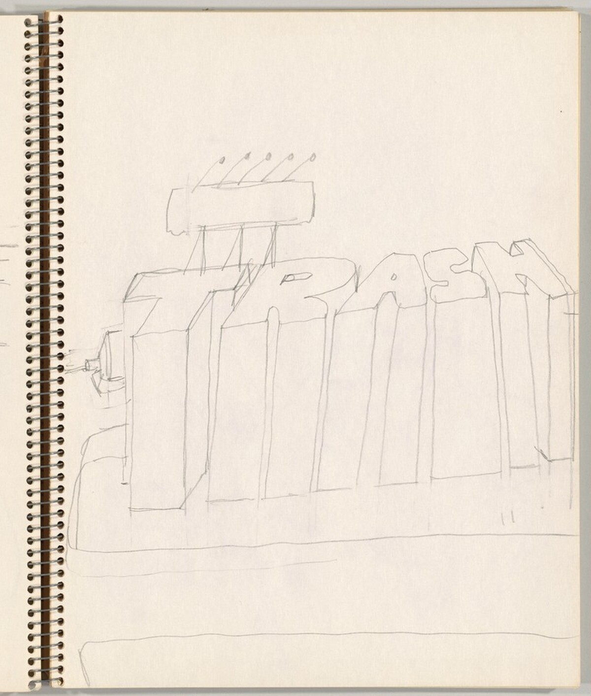 Study for "Trash" by Saul Steinberg