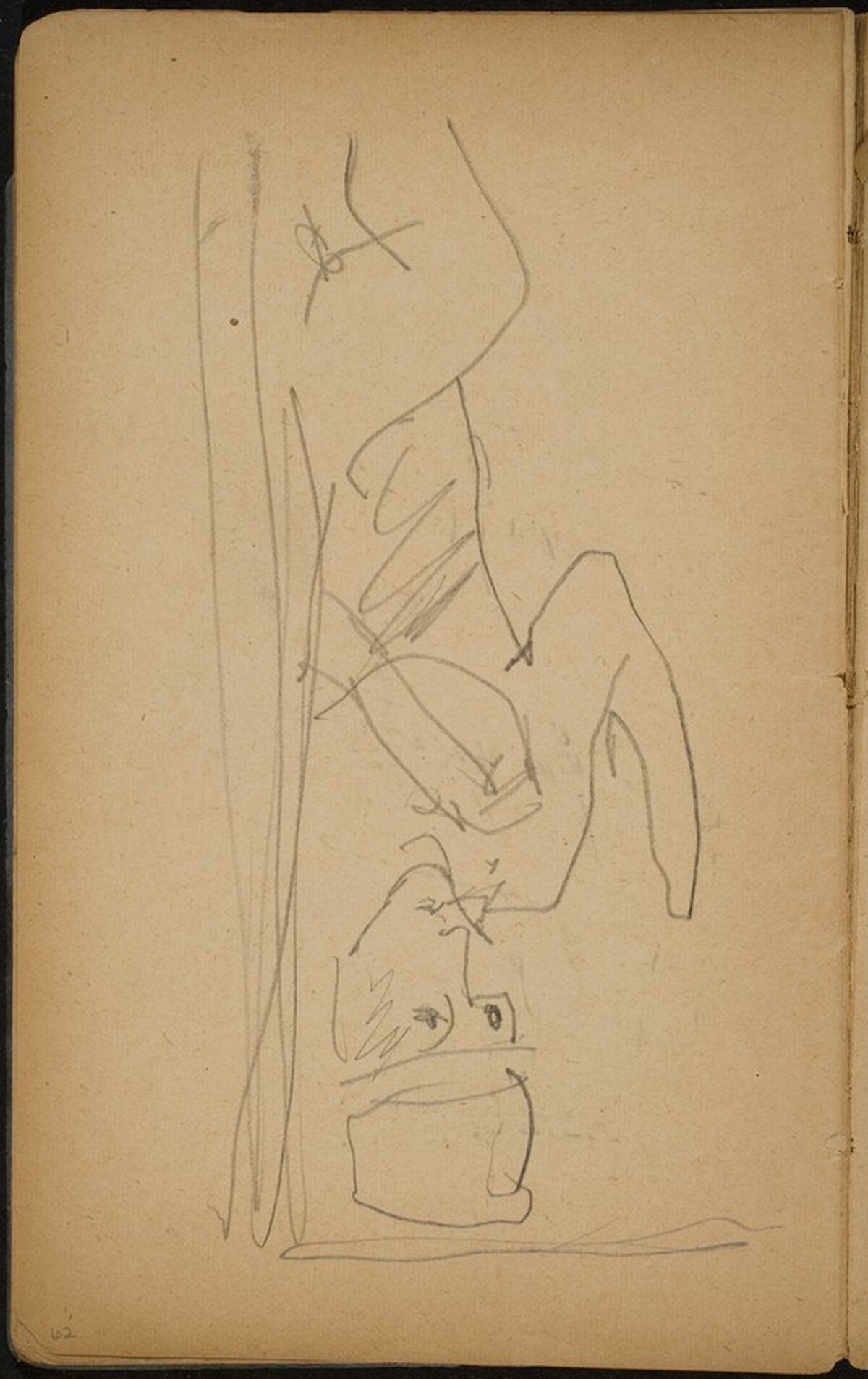 Figur aus einer Tür tretend (Figure Stepping through a Door) [p. 23] by Max Beckmann