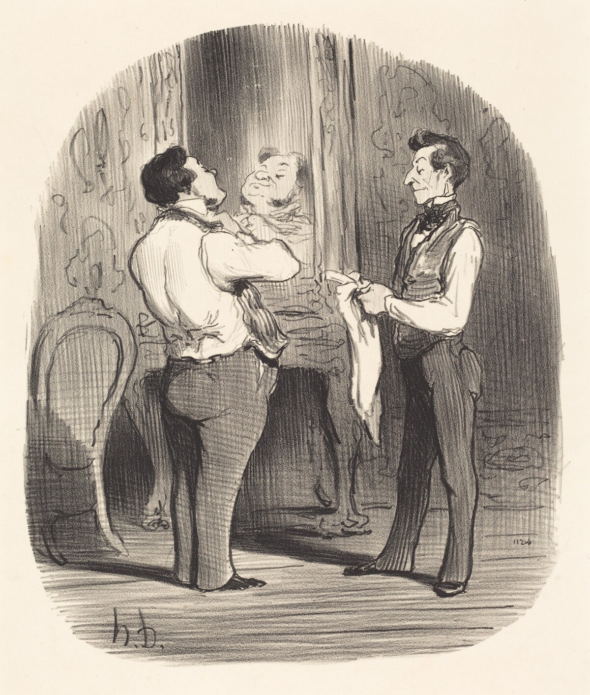 Le Jour ou il s'agit de faire une conquête by Honoré Daumier