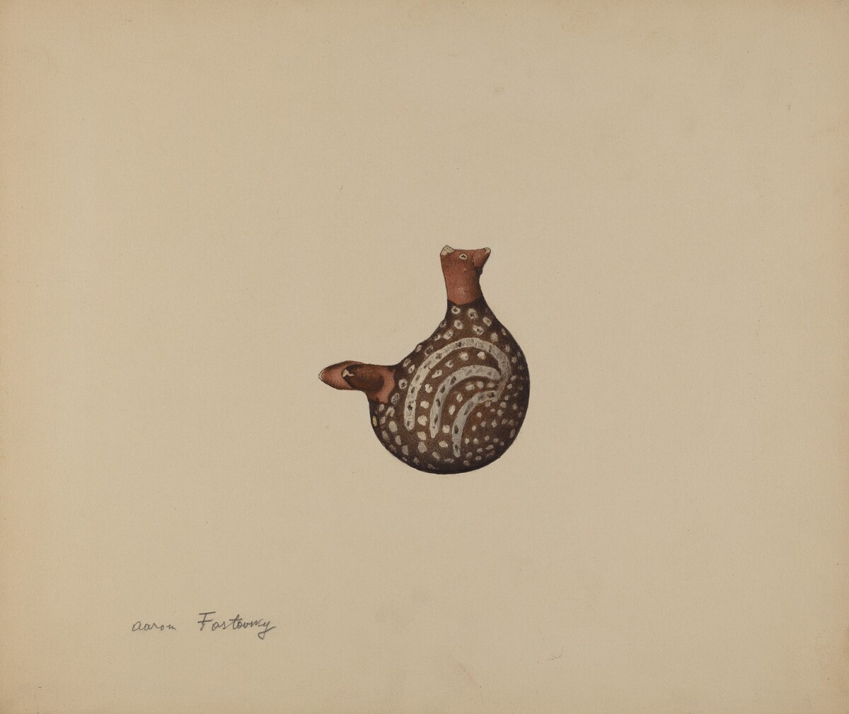 Earthenware Bird by Aaron Fastovsky