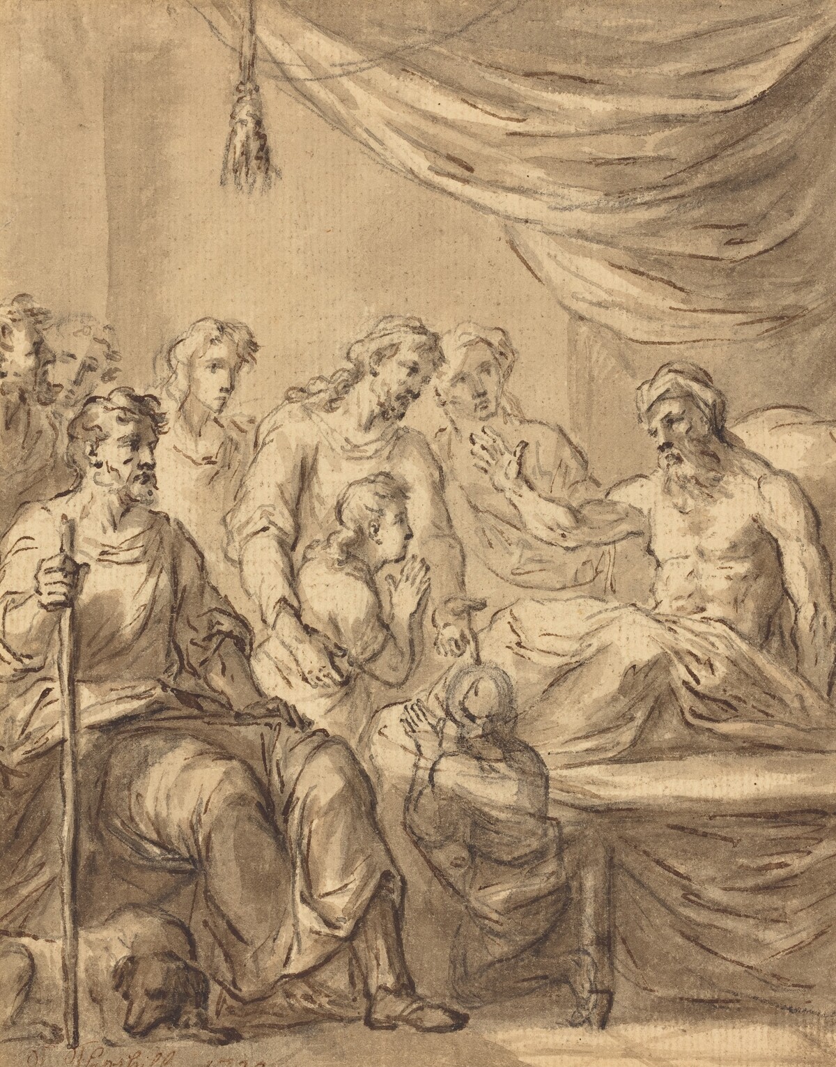 Jacob Allowing Benjamin to Go to Egypt with His Brothers by Sir James Thornhill