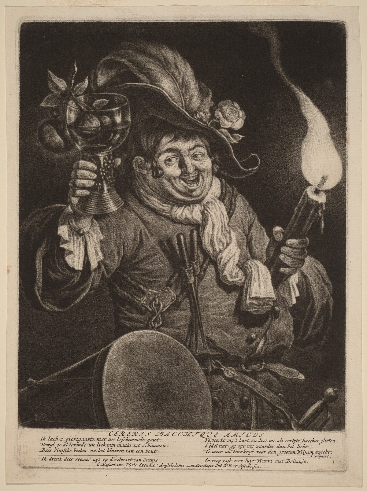 Cereris Bacchique Amicus (A Friend of Ceres and Bacchus) by Cornelis Dusart