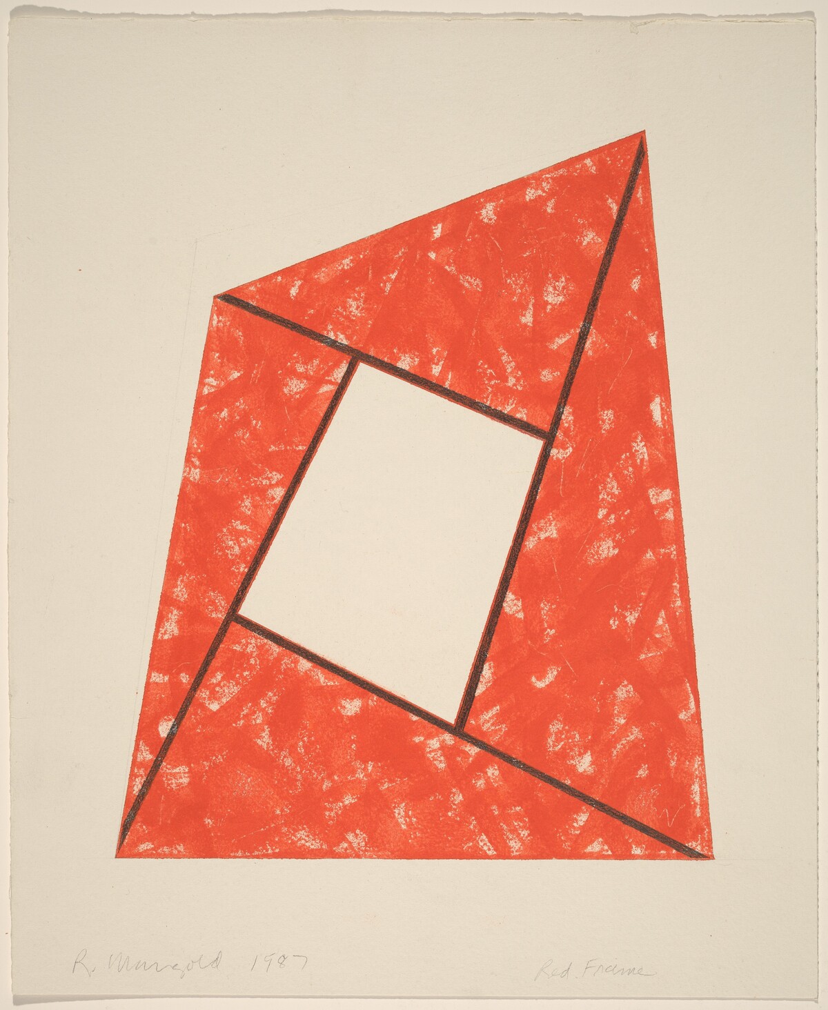 Red Frame by Robert Mangold