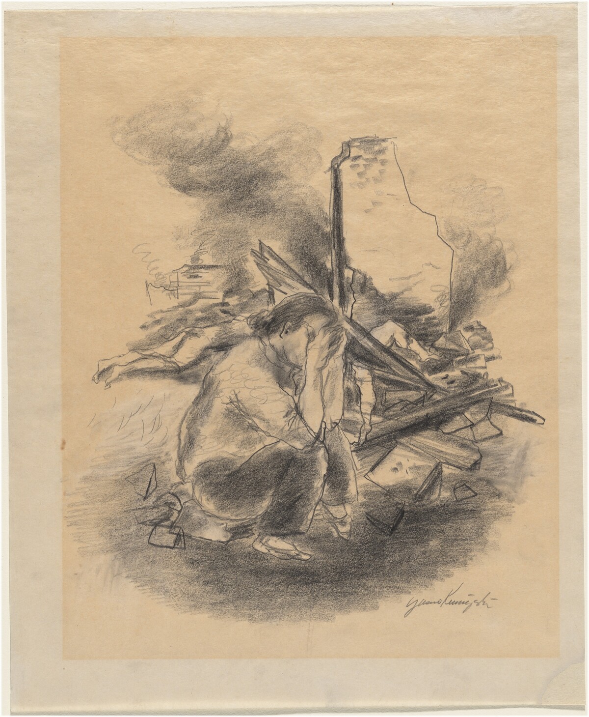 Bombed Out by Yasuo Kuniyoshi