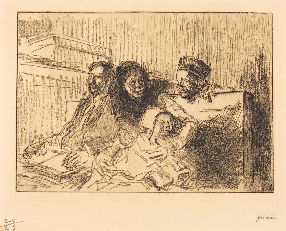 Témoins à l'audience (2e planche) (Evidence at the Hearing) (second plate) by Jean-Louis Forain