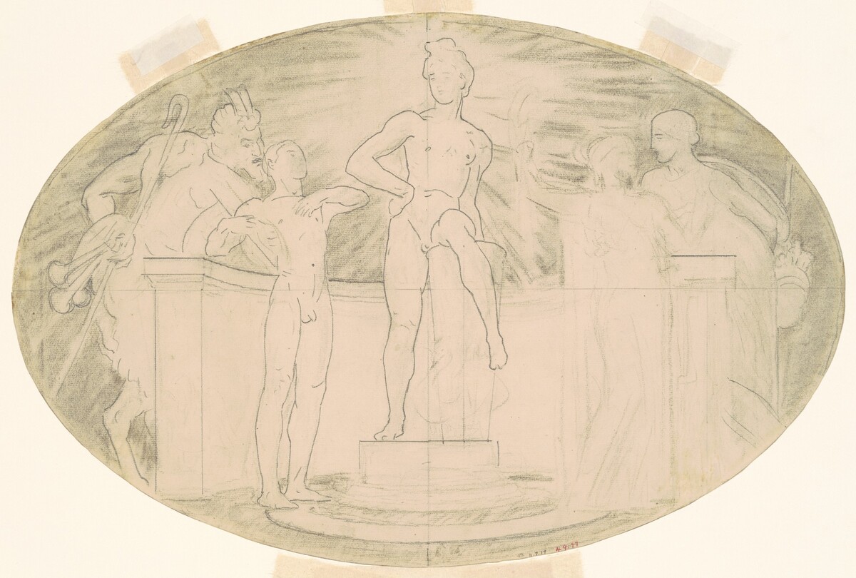 Study for "Classic and Romantic Art" by John Singer Sargent