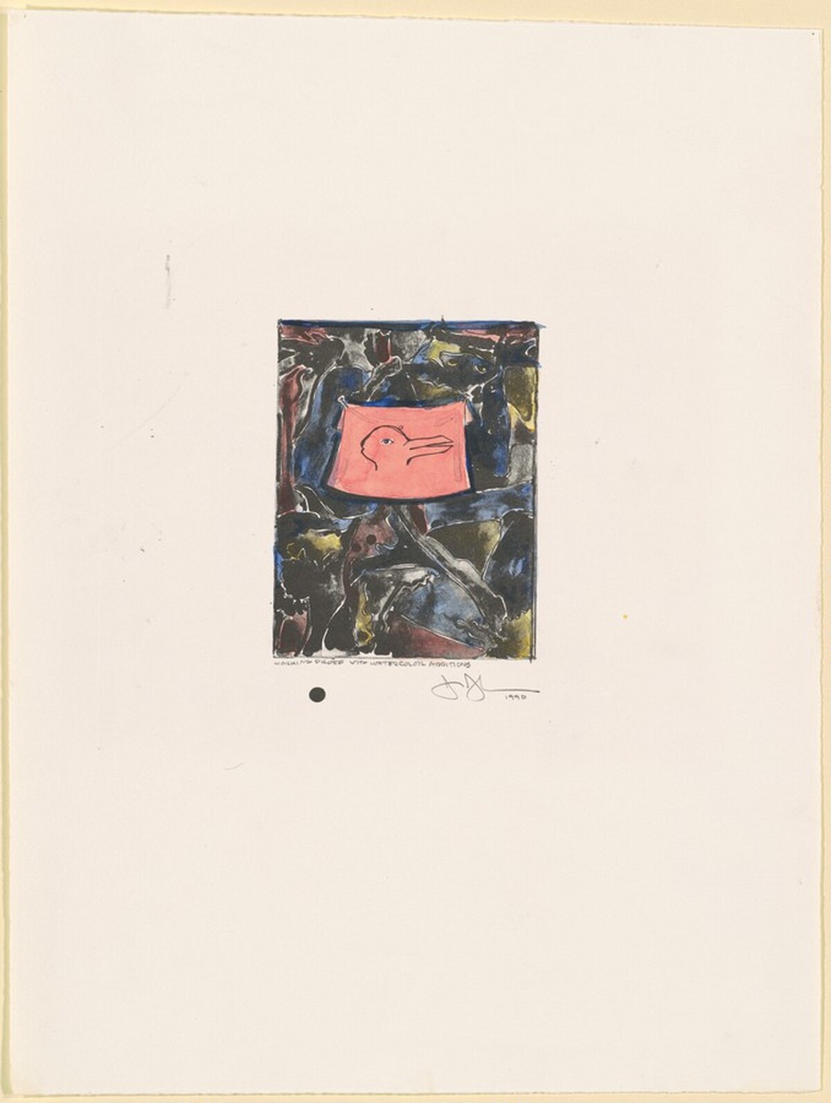 Untitled [working proof] by Jasper Johns