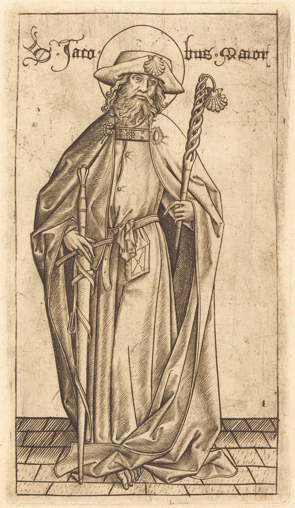 Saint James the Great by Israhel van Meckenem after Master E.S.