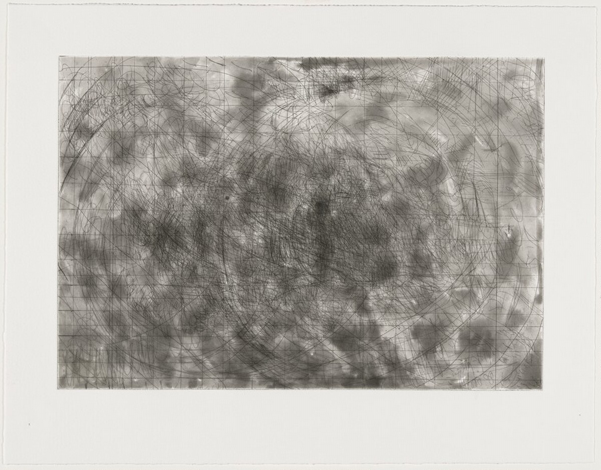 Summer Pond [working proof 2] by Pat Steir