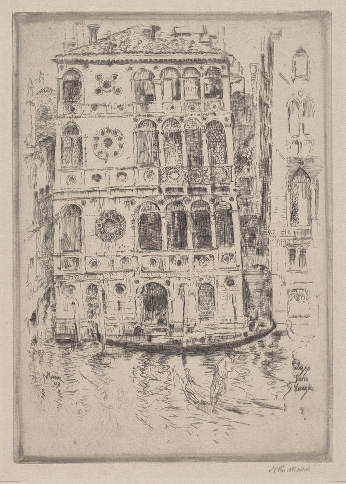 Palazzo Dario, Venice by John Marin