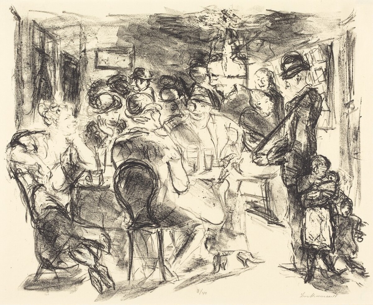 Tavern (Kneipe) by Max Beckmann