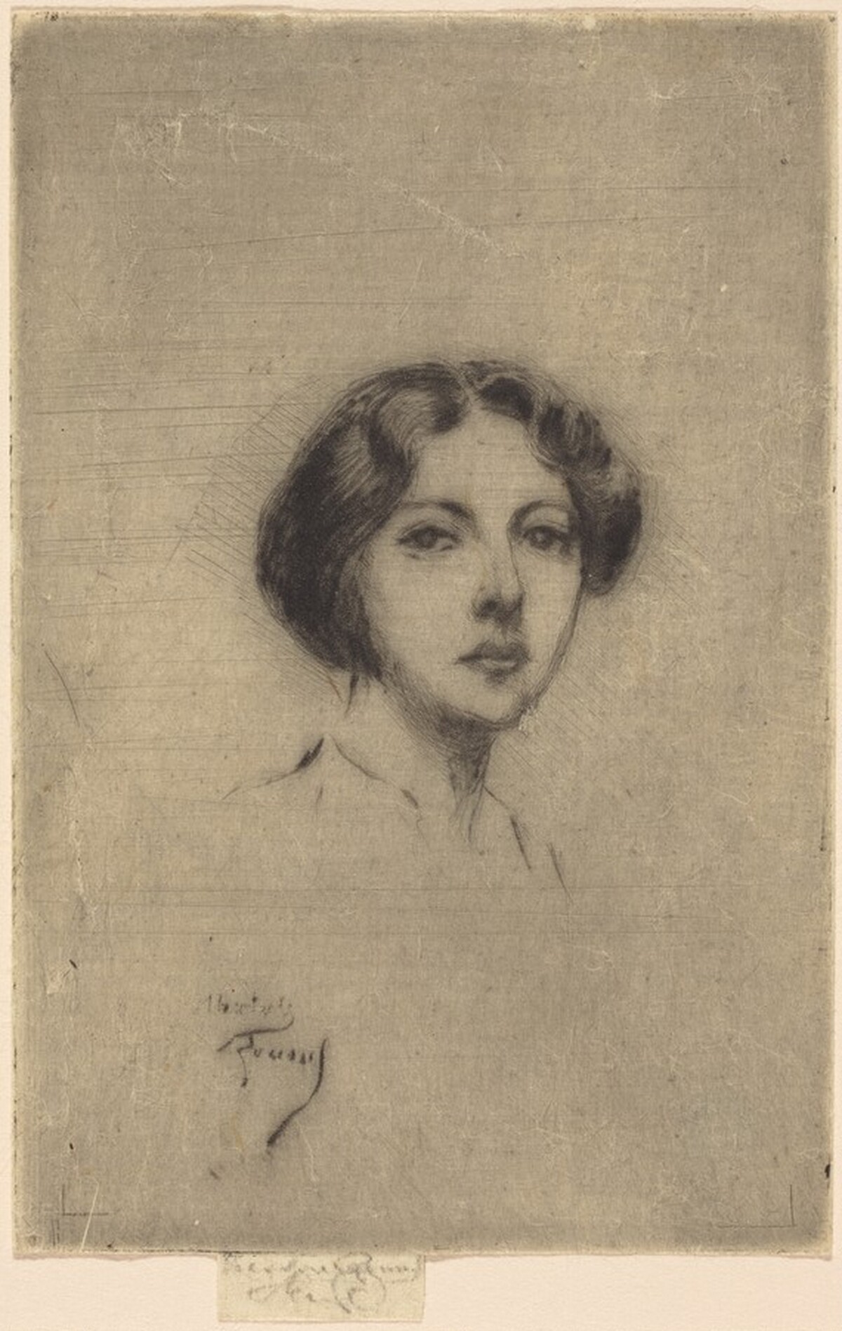 A French Girl by Théodore Roussel