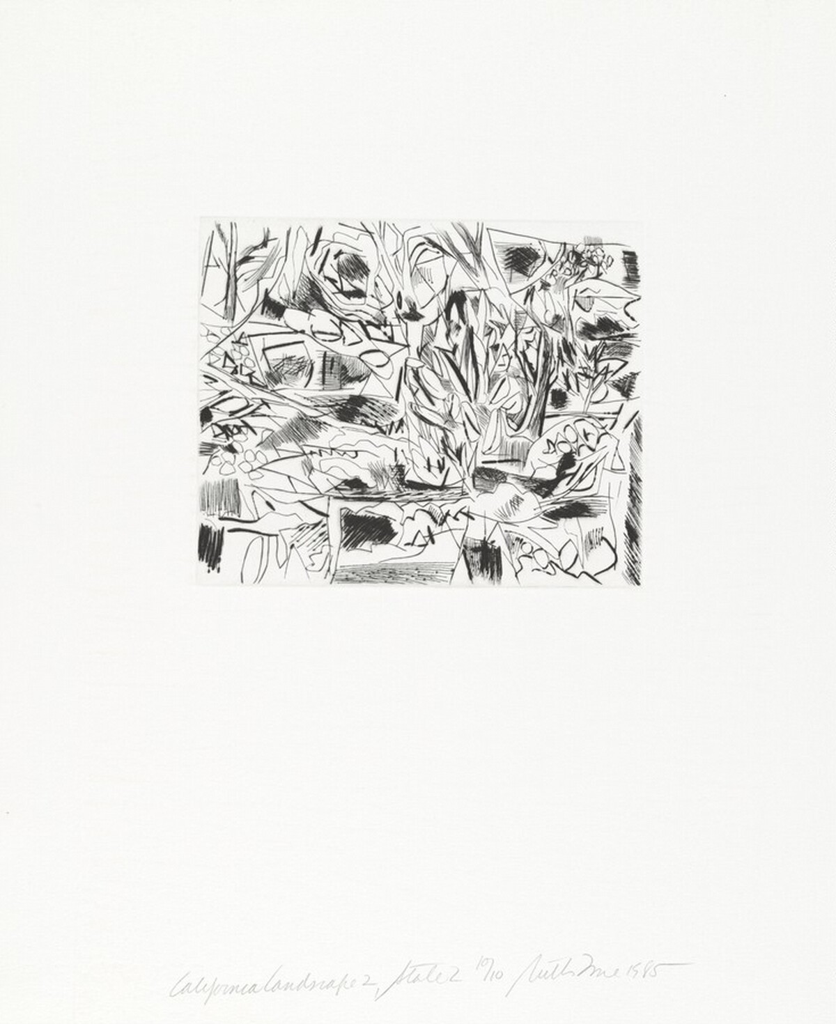 California Landscape 2 [state 2] by Ruth Fine