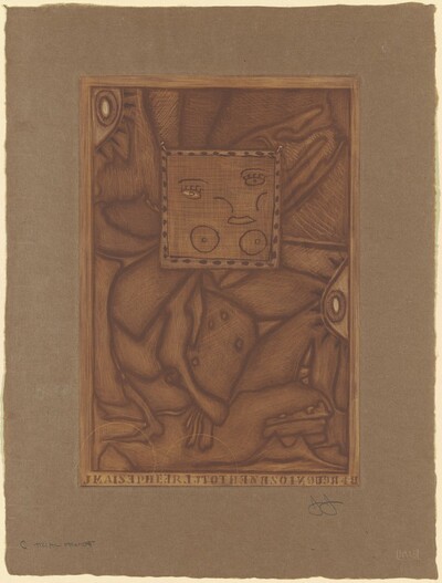 Untitled (Orange Mezzotint) [trial proof C]