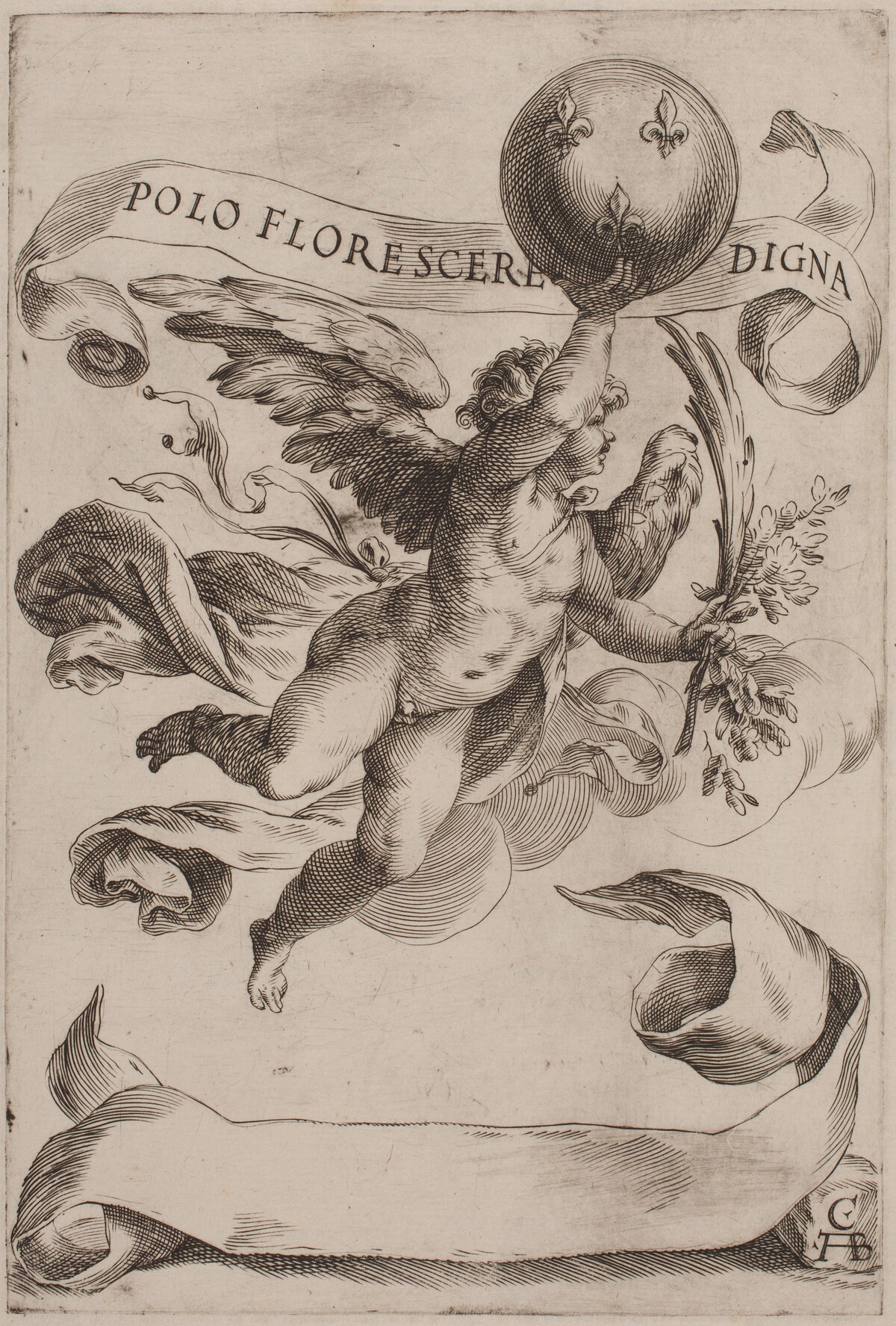 Genius with the Medici Coat-of-Arms by Cherubino Alberti