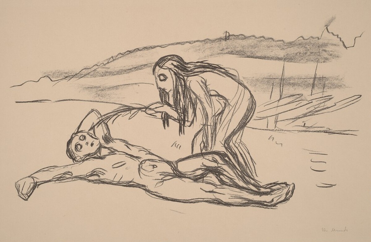 Alpha and Omega by Edvard Munch