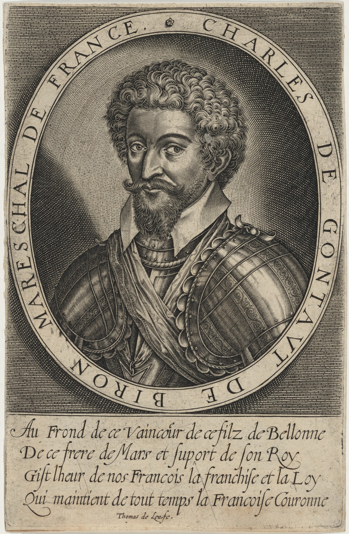 Charles de Gontaut, Duc de Biron by Thomas de Leu