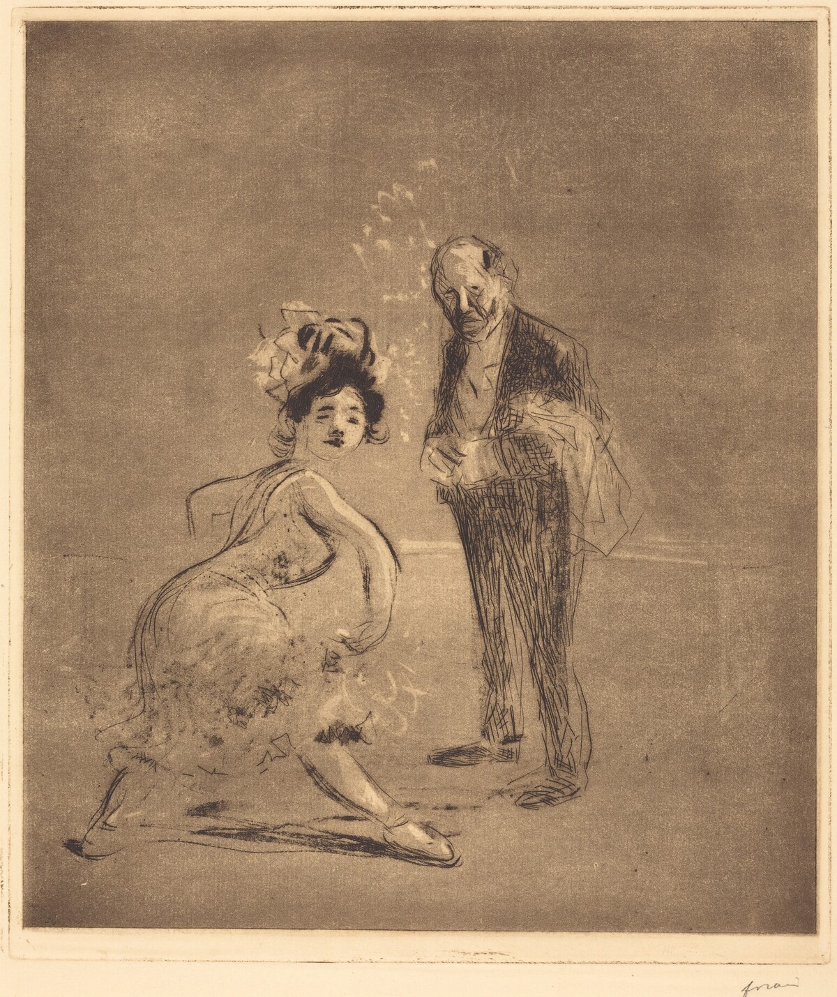 Danseuse et Maître d'hôtel (Dancer and Headwaiter) by Jean-Louis Forain