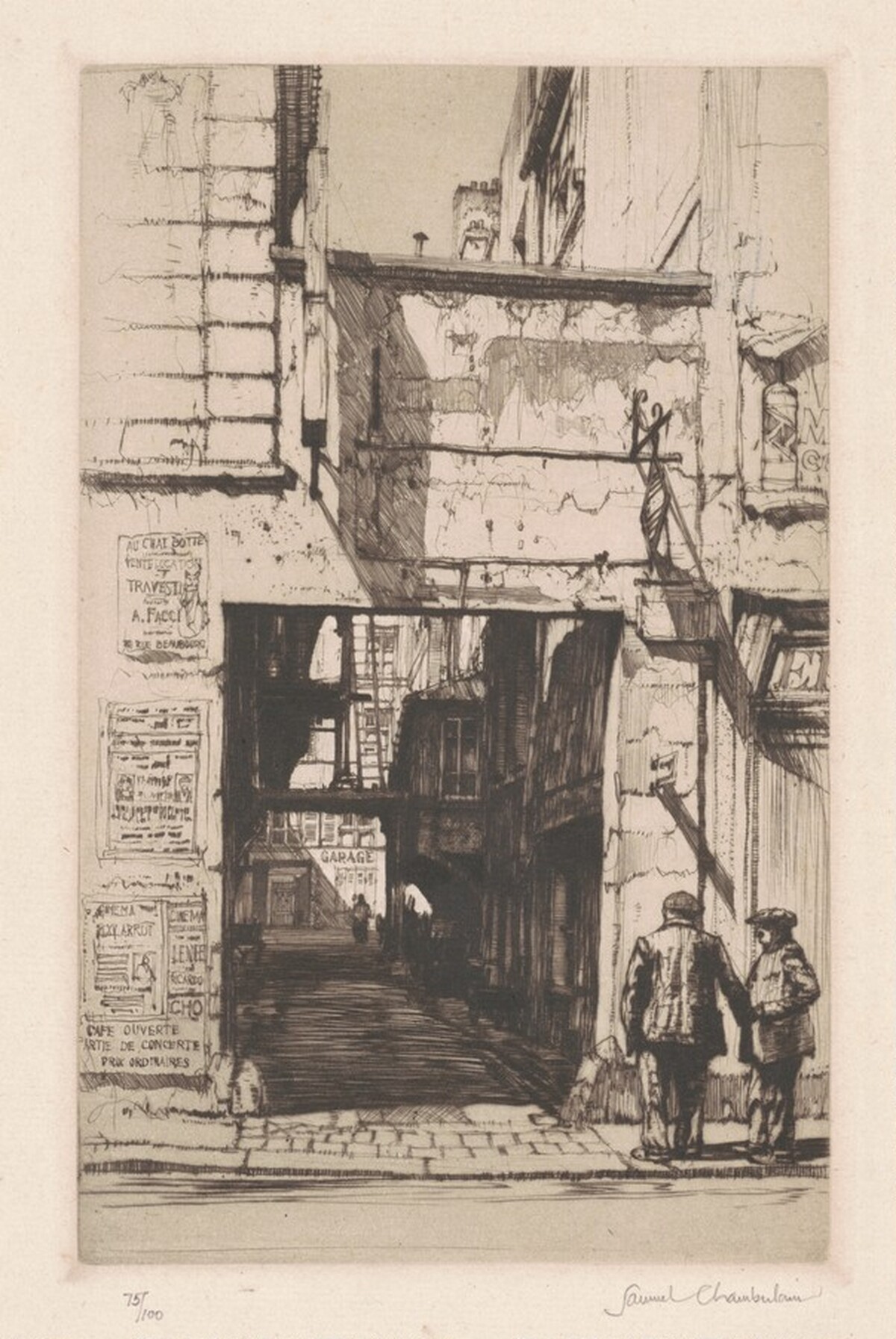 Gateway in the Ghetto, Paris by Samuel Chamberlain