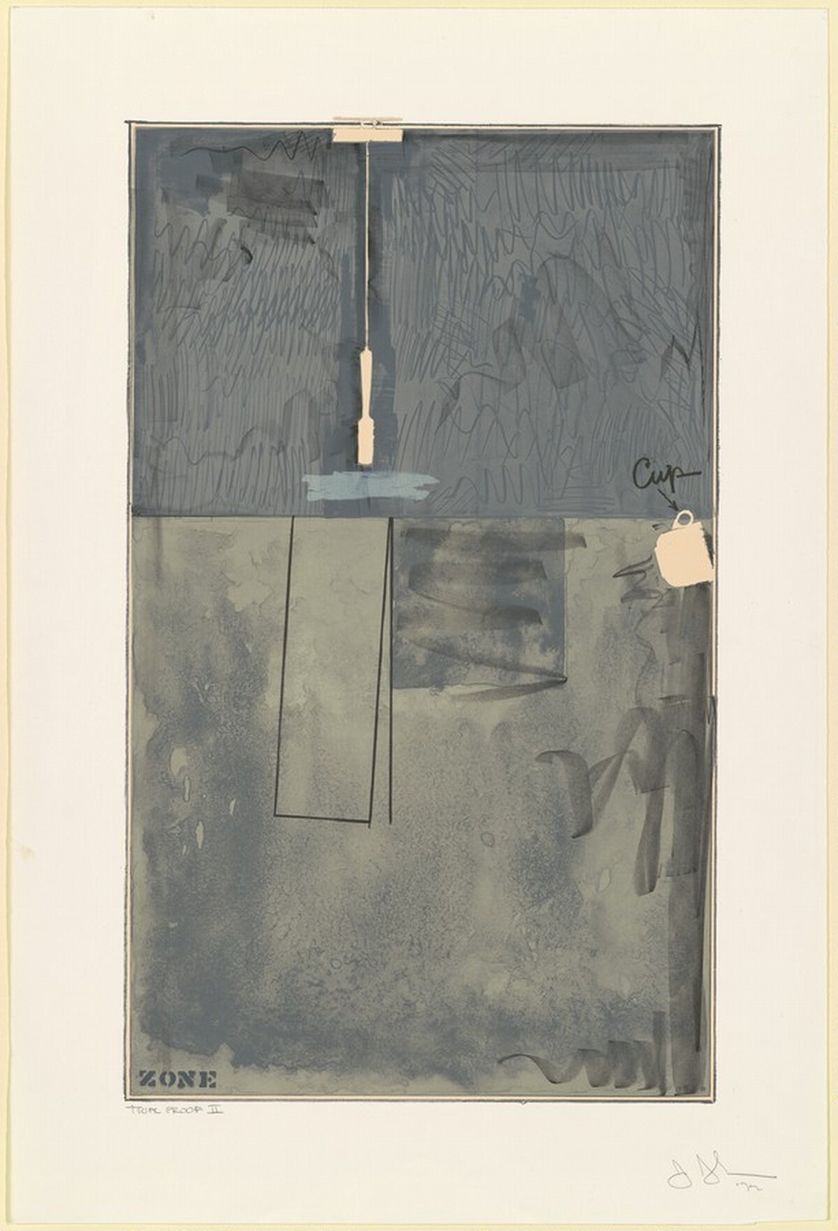 Zone [trial proof 2] by Jasper Johns