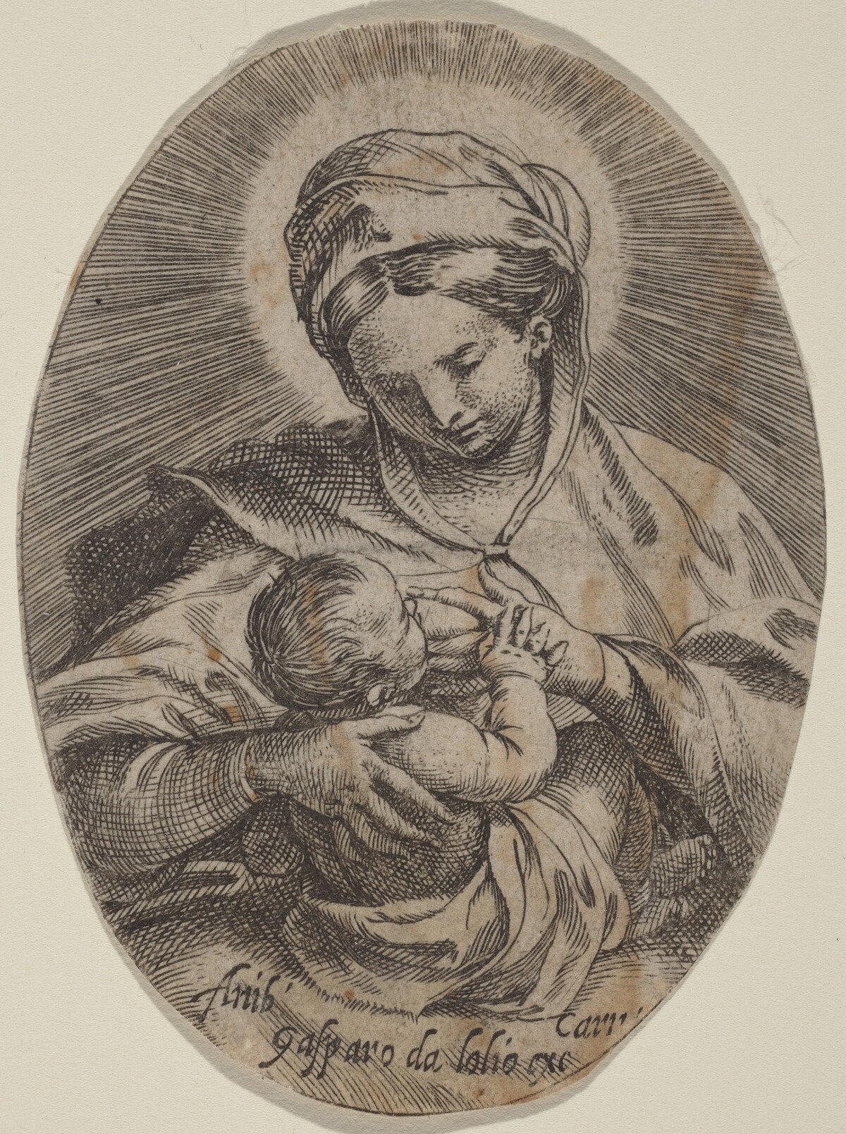 The Madonna Nursing the Christ Child by Annibale Carracci