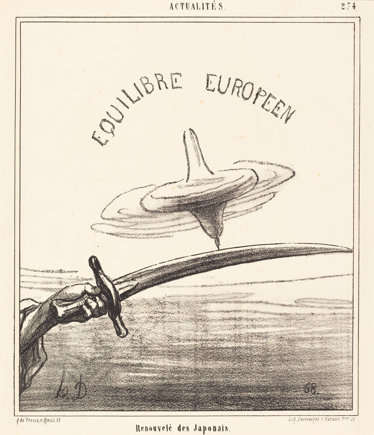 Renouvelé des Japonais by Honoré Daumier