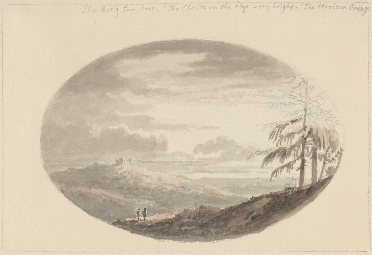 Sunset over the Valley by Anthony Devis