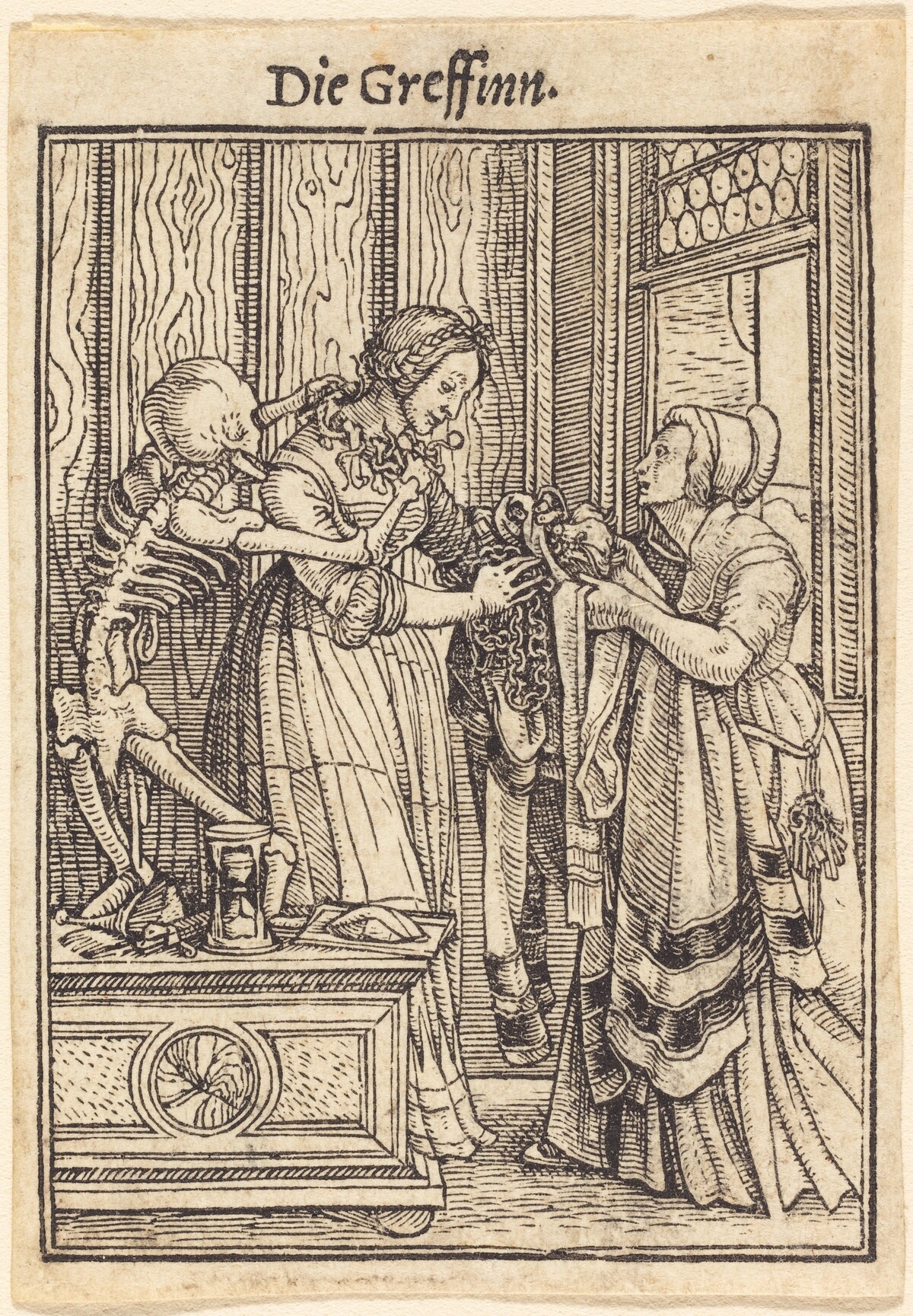 Die Greffinn (The Countess) by Hans Lützelburger after Hans Holbein the Younger