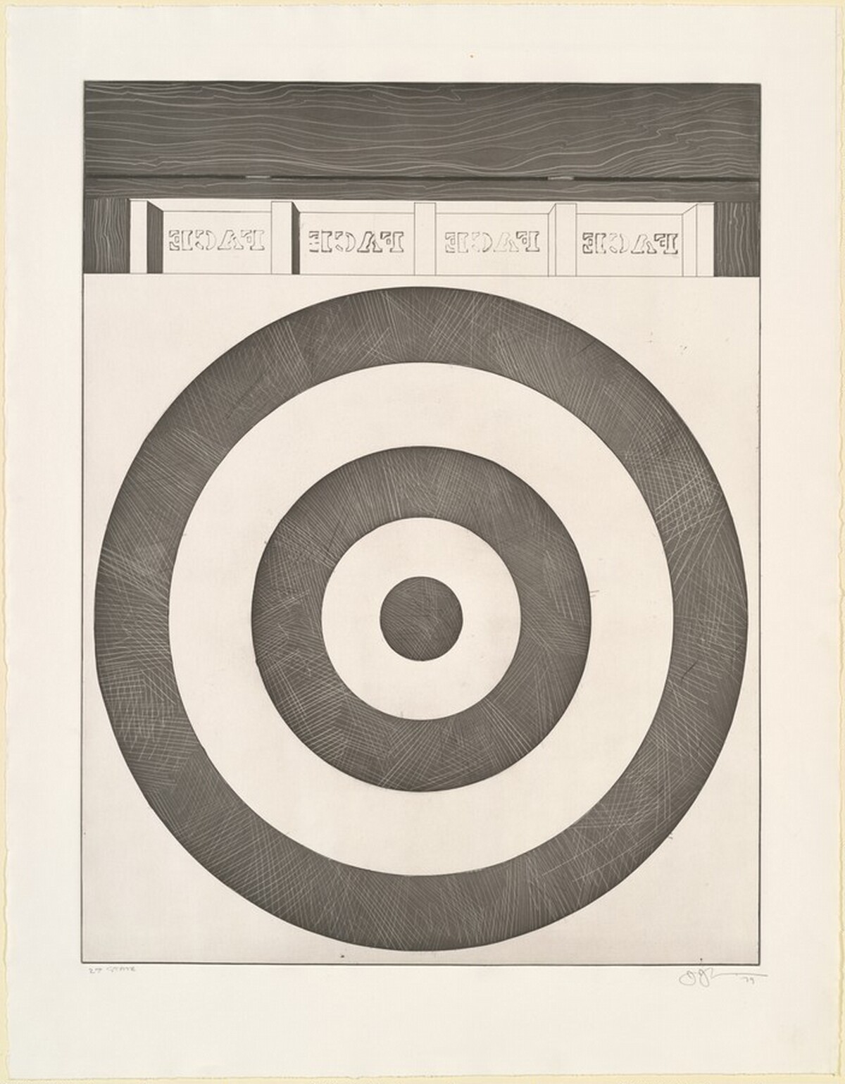 Target with Four Faces [state proof of 2nd state] by Jasper Johns