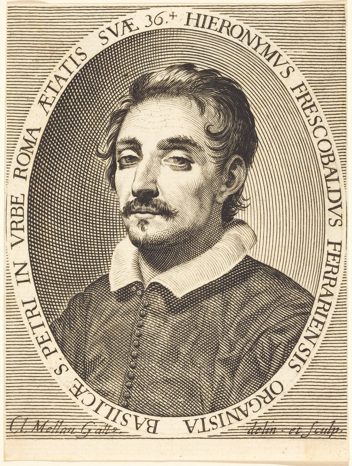 Girolamo Frescobaldi by Claude Mellan