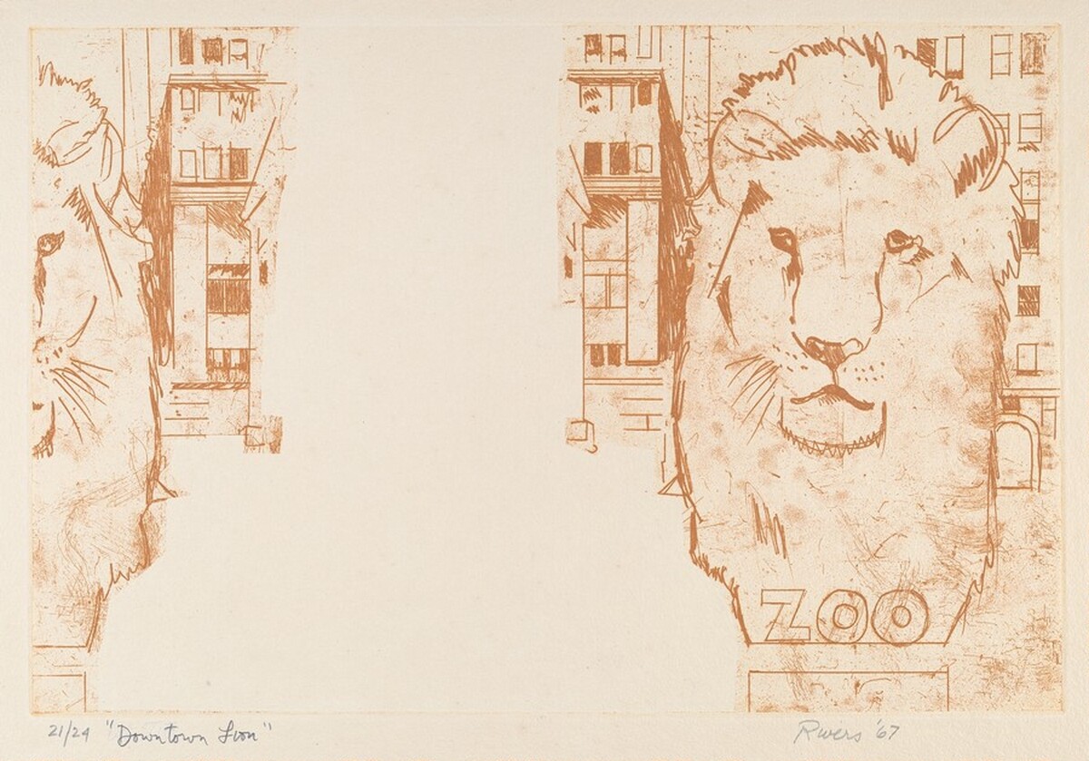 Downtown Lion by Larry Rivers