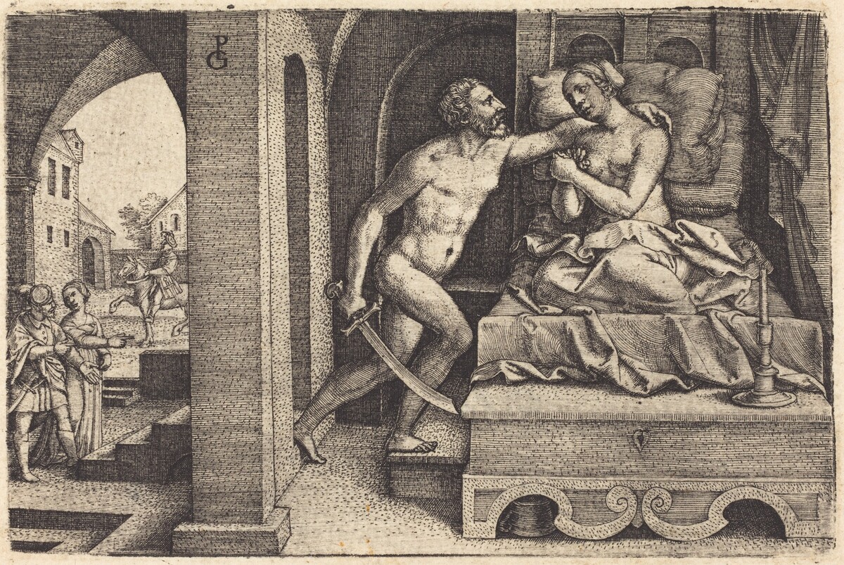 Tarquin and Lucretia by Georg Pencz