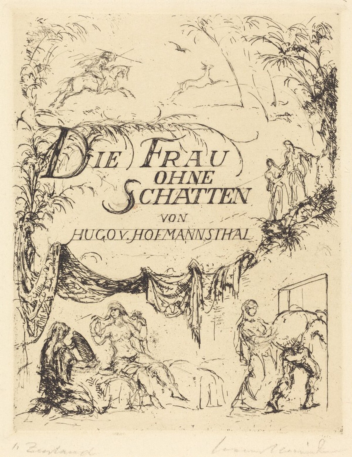 "Die Frau ohne schatten" von Hugo von Hofmannsthal by Hans Meid