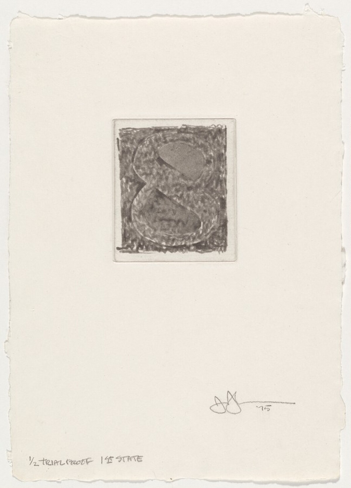 8 [trial proof of 1st state] by Jasper Johns