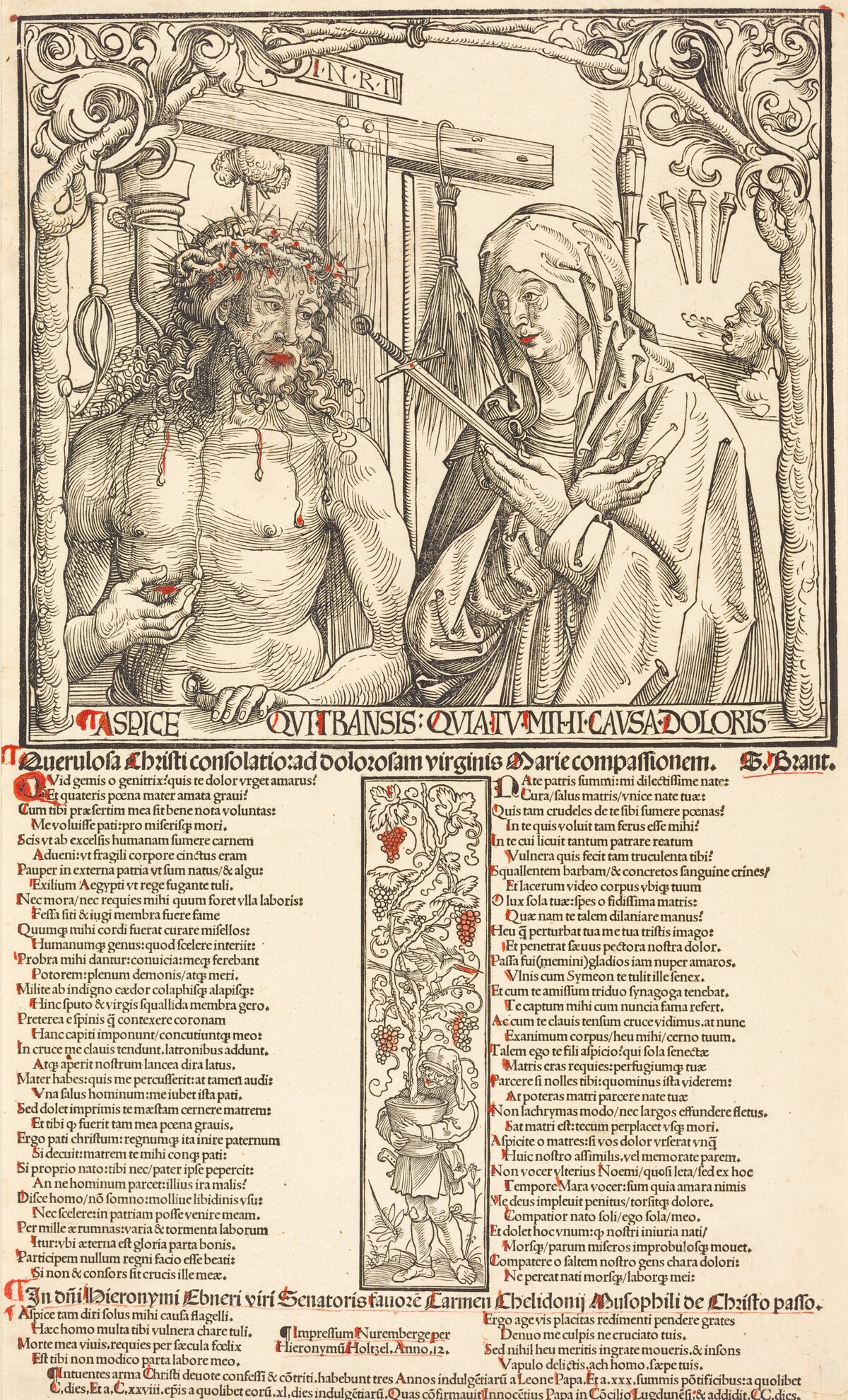 The Man of Sorrows and Mater Dolorosa by Wolf Traut