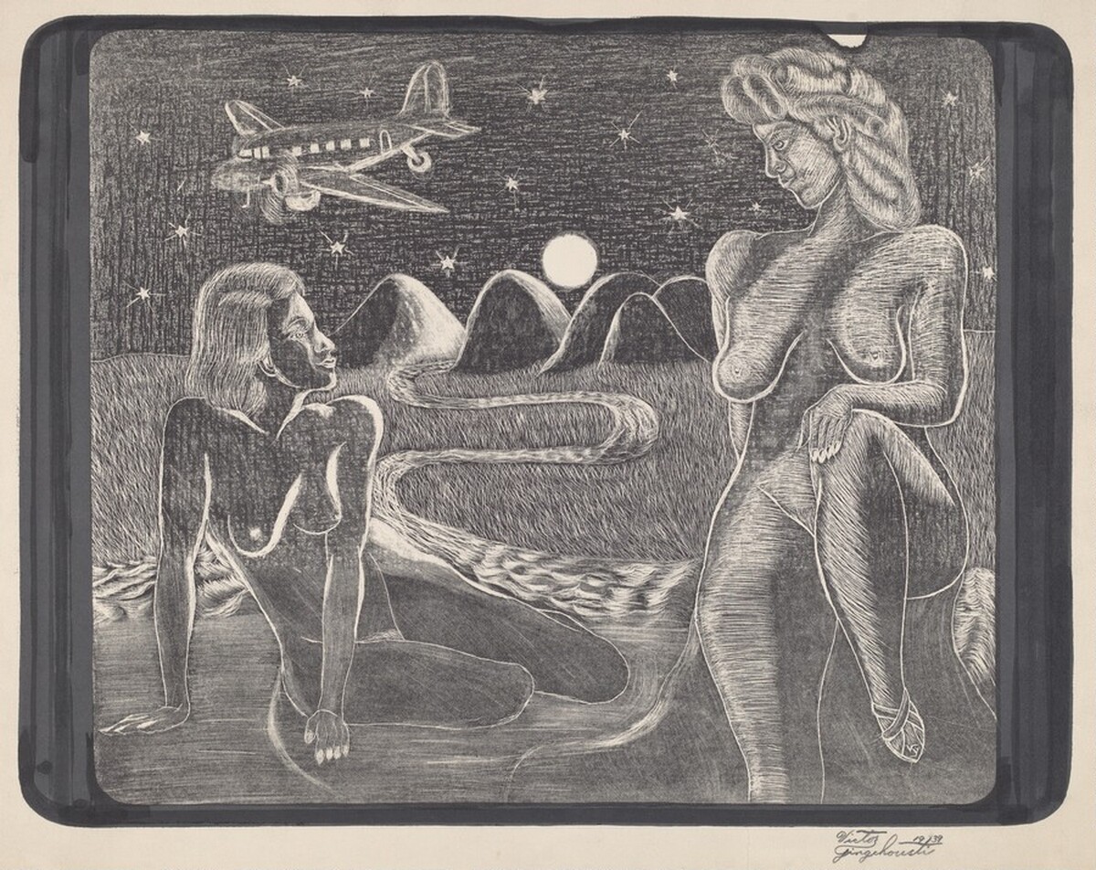 Untitled (Two Nudes) by Unknown