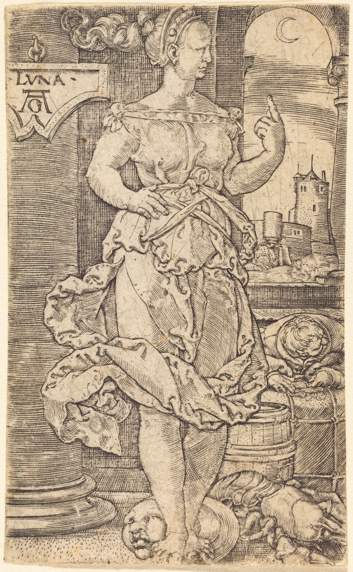 Luna by Heinrich Aldegrever
