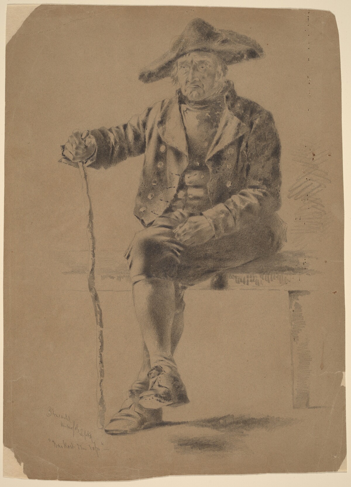 The Old Soldier - Berncastel by Alfred Cornelius Howland