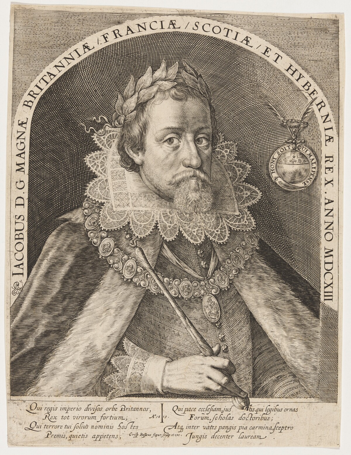 James I, King of England by Crispijn de Passe I