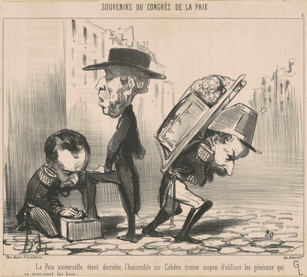 La paix universelle étant décrétée ... by Honoré Daumier