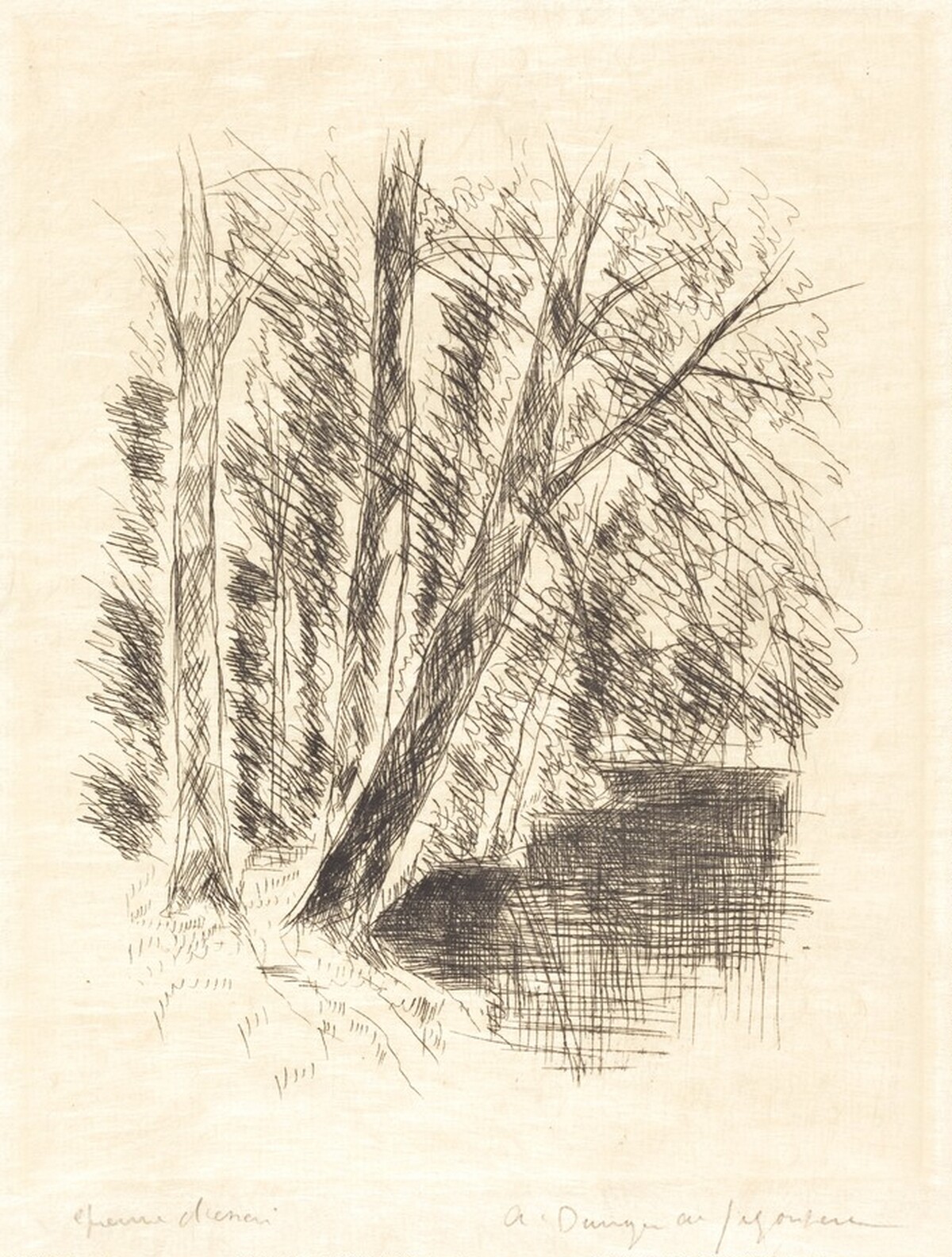 River Bank (La Berge) by André Dunoyer de Segonzac