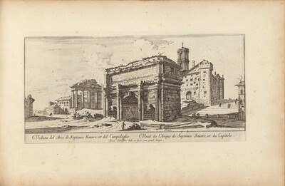 Veduta del Arco di Septimio Severo, et del Campidoglio