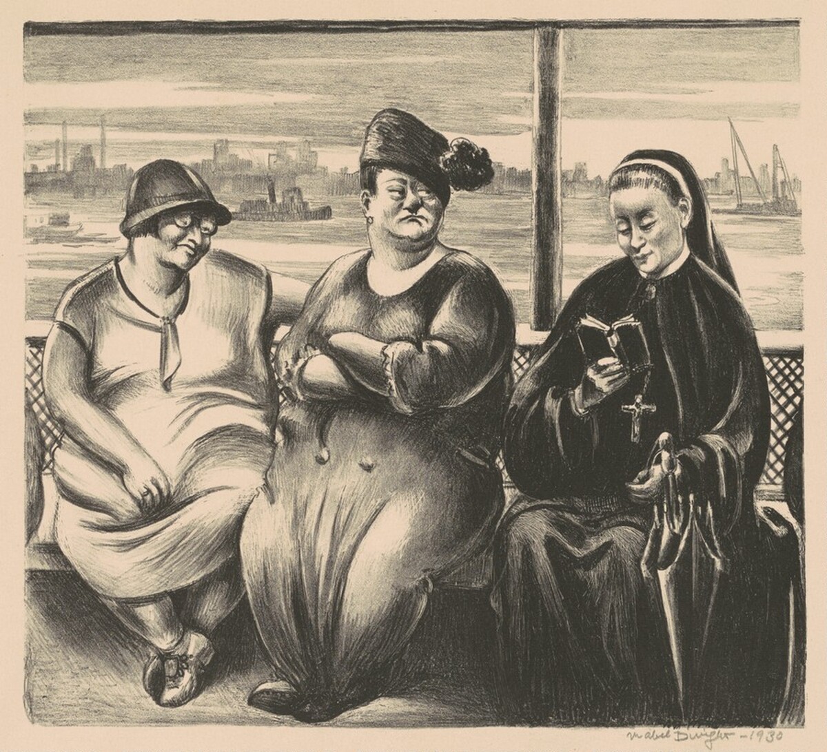 Ferry Boat by Mabel Dwight